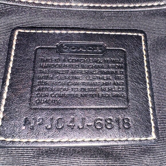 COACH | Black Soho Demi Crossbody Canvas & Leather Size Small 6818 Vintage Y2K - Picture 8 of 11